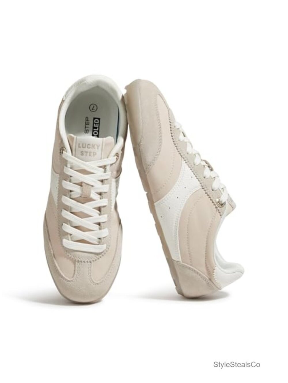 Retro Fashion Sneakers Lightweight Cushioned Lace-Up Non-Slip Casual Walking
